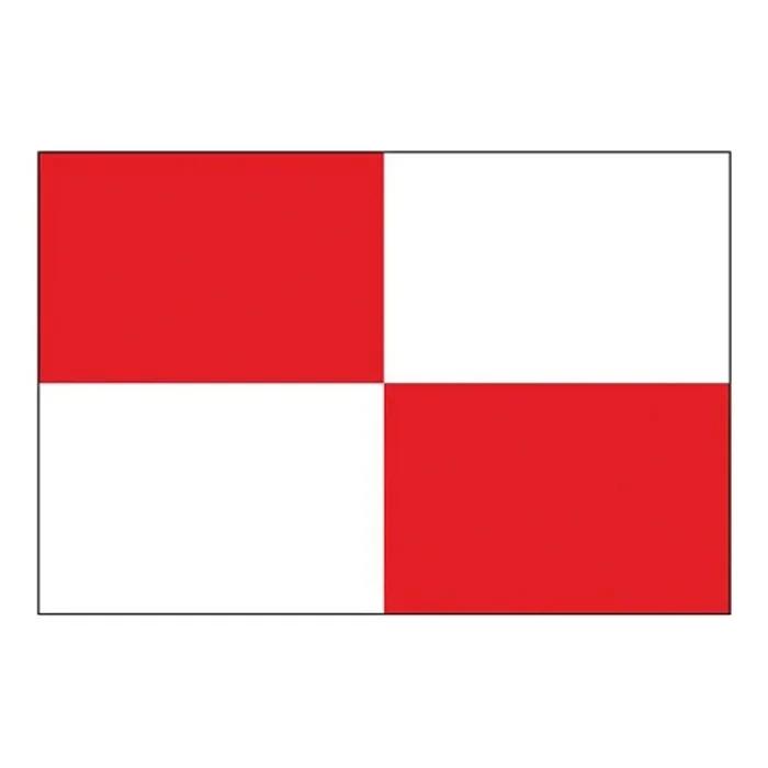 Flag International Code Signal U (30 x 45cm)