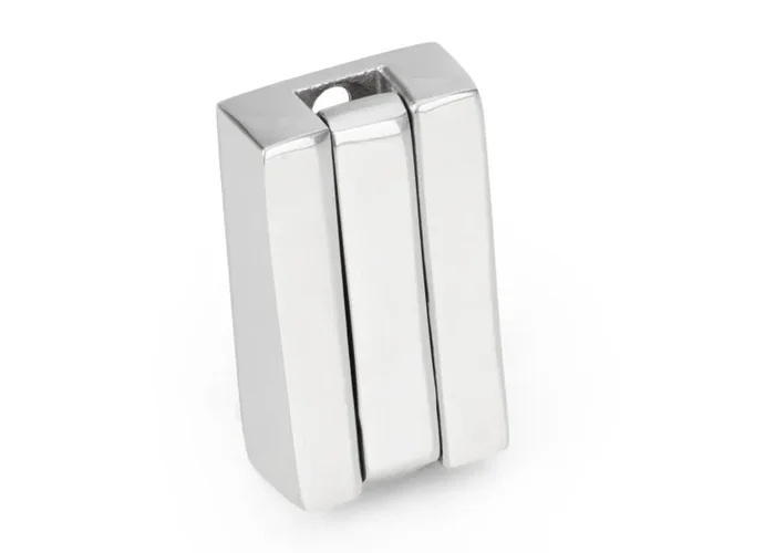 Fold-Away Wardrobe Hook / rectangular / A4 stainless steel