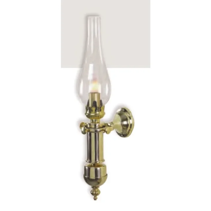Foresti e Suardi Brass Hanging Oil Lamp