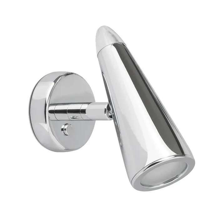 Foresti e Suardi Wall-Mounted Adjustable Reading Light in Galvanized Brass with Switch – 10W LED, 4000K White and Optional White-Red Color ARGO