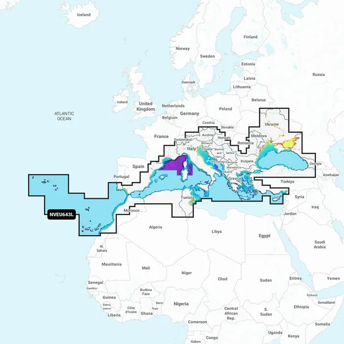 Garmin Navionics Vision+ NVEU643L Mediterranean and Black Sea