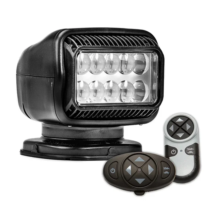 Golight Radioray GT Series Permanent Mount – Black LED – Wireless Handheld Wireless Dash Mount Remotes [20574GT]