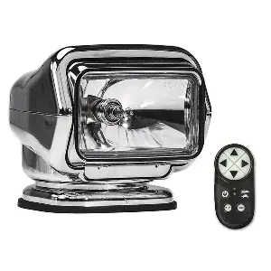 Golight Stryker ST Series Permanent Mount Chrome Halogen with Wireless Handheld Remote