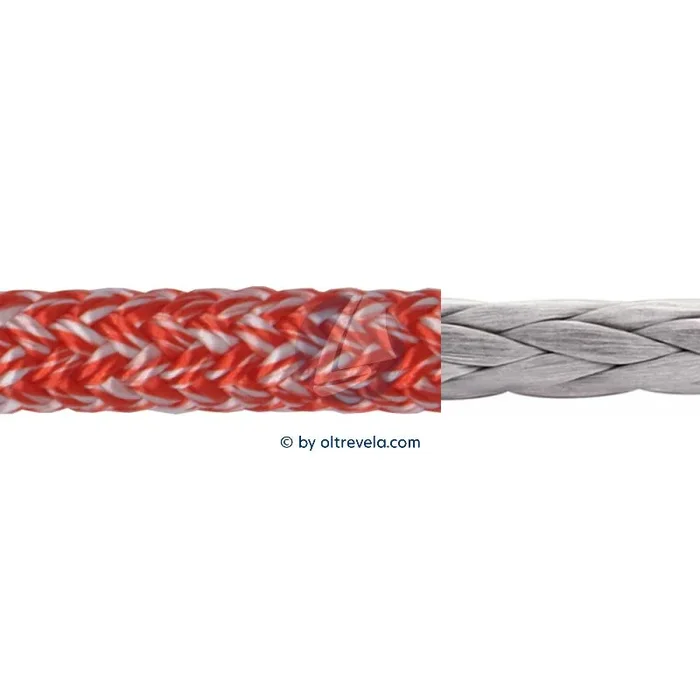 Gottifredi Maffioli 100m Double Braid RACE POLY Dyneema DSK78 Ø10mm Red – High-Performance Versatile Rope for Sailing and Nautical Use