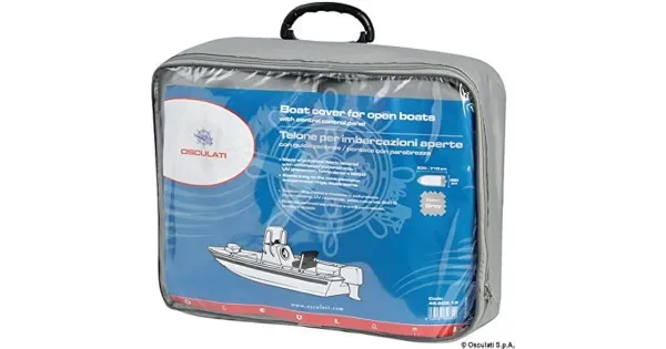 Grey Boat Covers adjustable from 427 to 488 cm (229cm)