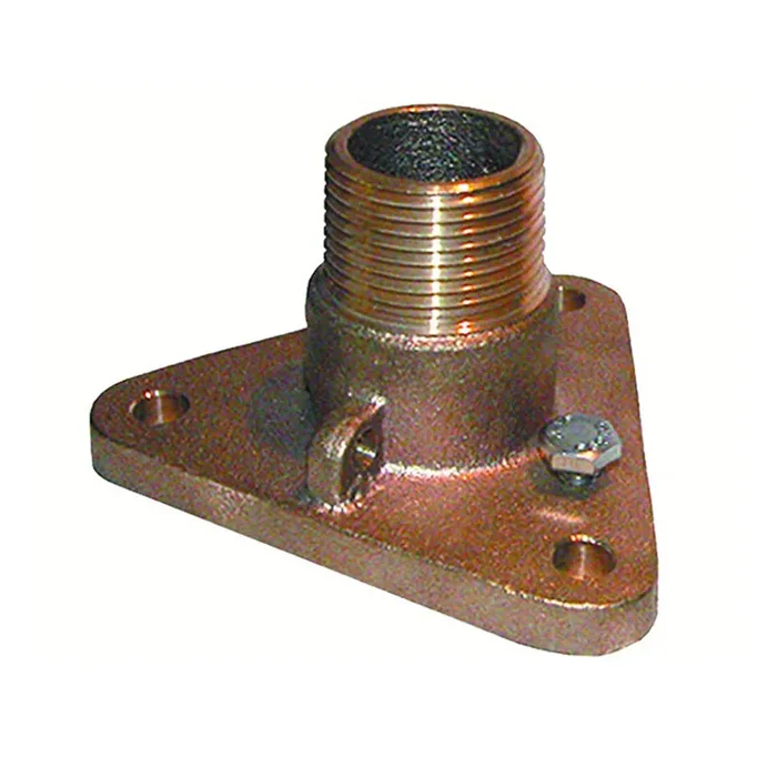 GROCO 1-1/4″ Bronze NPS to NPT Flange Adapter – IBVF-1250