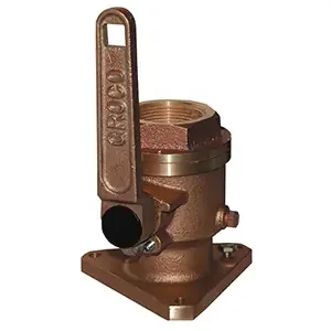 GROCO 3/4in Bronze Flanged Full Flow Seacock