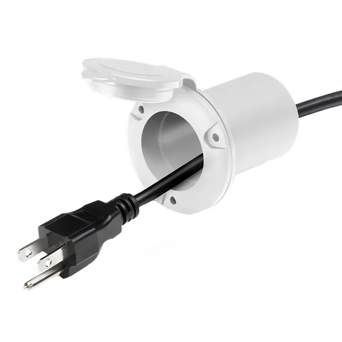 Guest Ac Universal Plug Holder – White