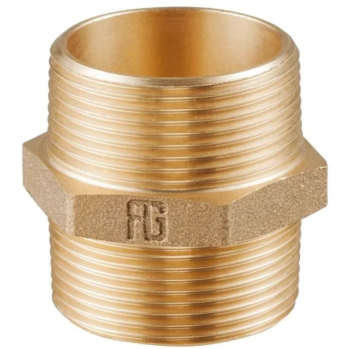 GUIDI Bronze Double Nipple M-M 2 for Nautical Applications