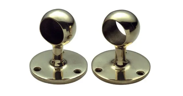Hand Rail Supports D35 End Brass Head