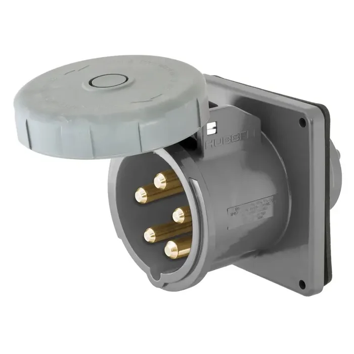 Hubbell M5100B7R 100A 480V 5W Shore Power Inlet