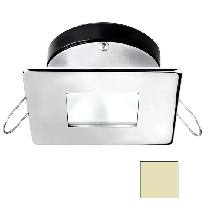 i2Systems Apeiron A1110Z – 4.5W Spring Mount Light – Square/Square – Warm White – Chrome Finish