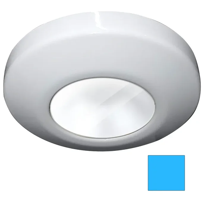 i2Systems Profile P1100 1.5W Surface Mount Light – Blue – White Finish