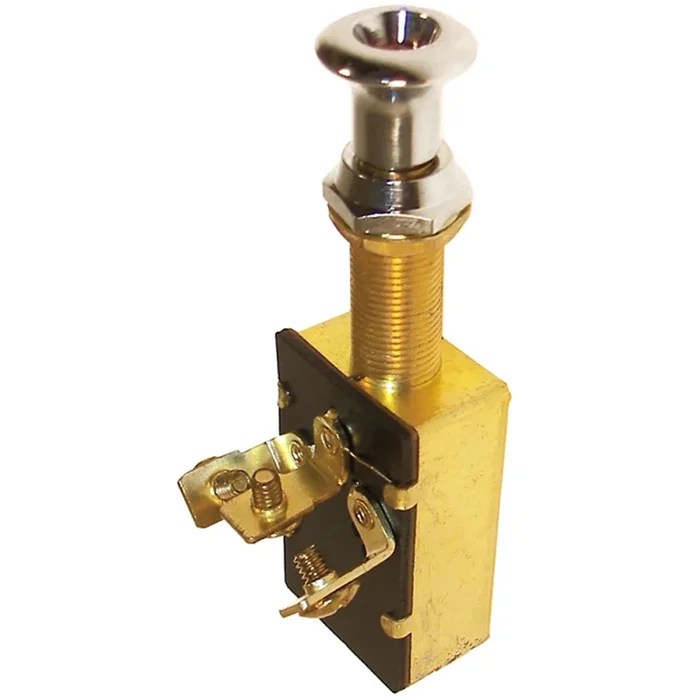 Illuminated Push-Pull ON-OFF Switch – Nautical Grade 20A, 12V with Red Indicator Light