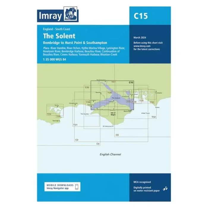 Imray Chart C15 The Solent