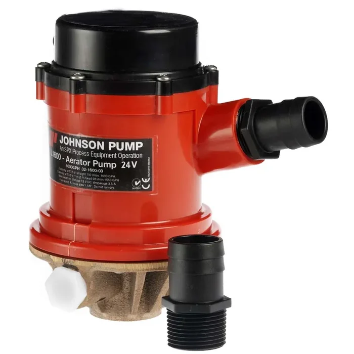 Johnson Pump Pro Series 1600GPH Tournament Livewell/Baitwell Pump – 24V