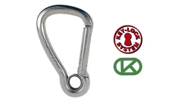 Kong Wide Carabiner 5mm Grand Opening with Eye