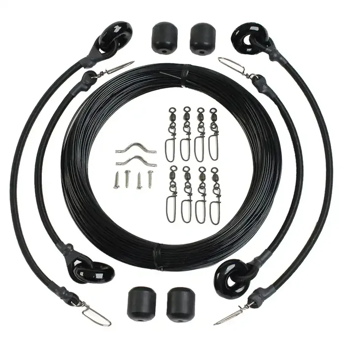 Lee‘s Deluxe Rigging Kit – Double Rig Up To 37ft – Black Mono