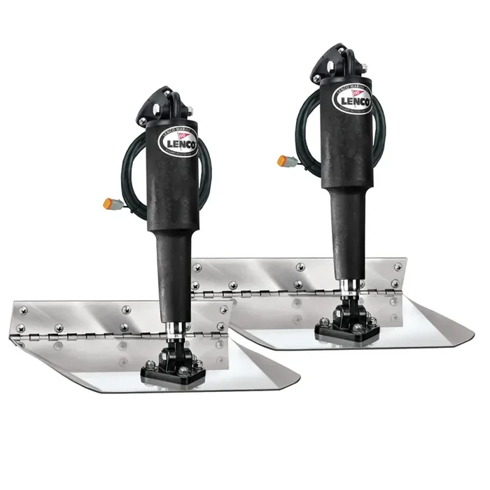 Lenco 9in x 12in Electro-Polished Standard Trim Tab Kit
