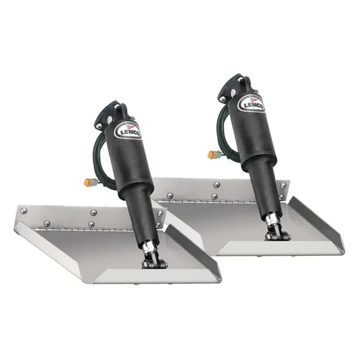 Lenco 9in x 9in Edge Mount Trim Tab Kit without Switch Kit 12V