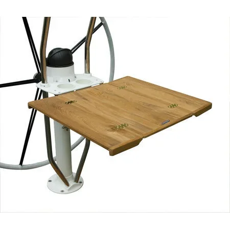Lewmar Solid Teak Table (inc. Leafs) for Integra Pedestal