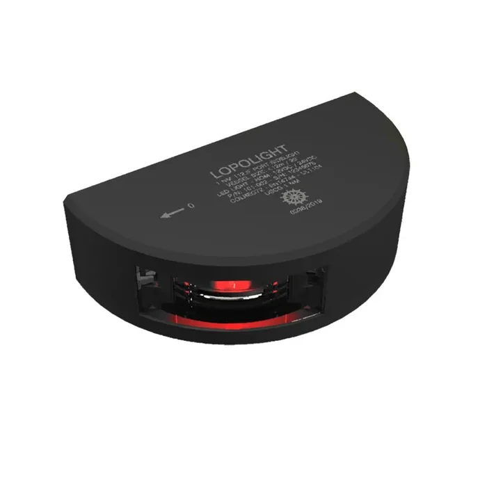 Lopolight 1nm Port Side Light Vertical Mount Red Black