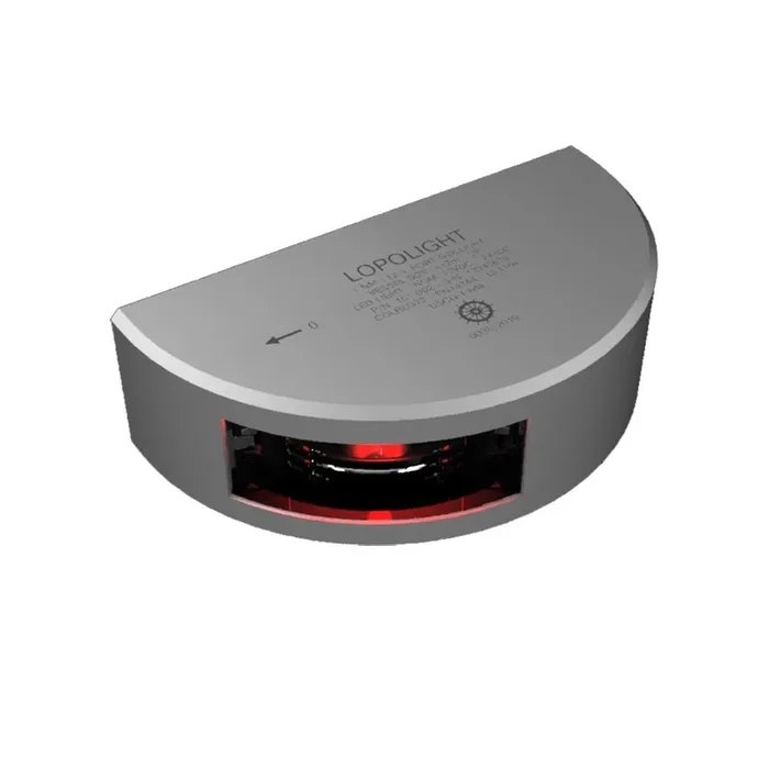 Lopolight 1nm Port Side Light Vertical Mount Red Silver