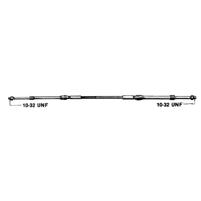 MachZero 28‘ High Efficiency & Flexible Marine Control Cable for Outboard, Inboard, and Sterndrive Engines