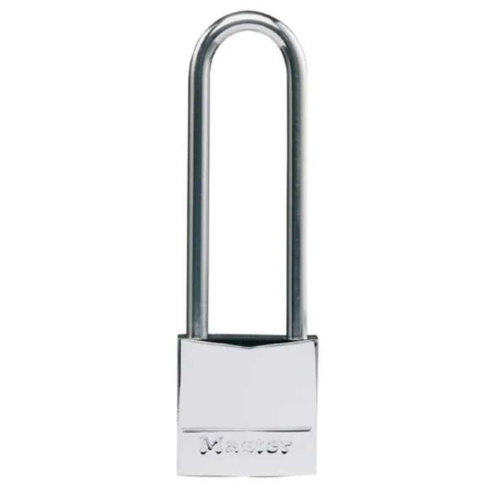 Masterlock Padlock Nickel Brass 30mm SS Long Shackle