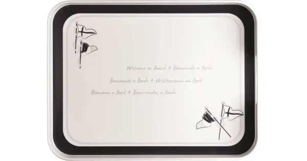 Melamine Rectangular Tray MB Welcome 40 x 30cm