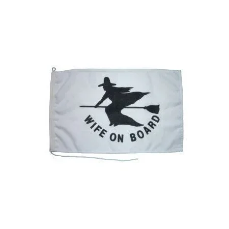 Meridian Zero Wife on Board Flag – 30 x 45cm