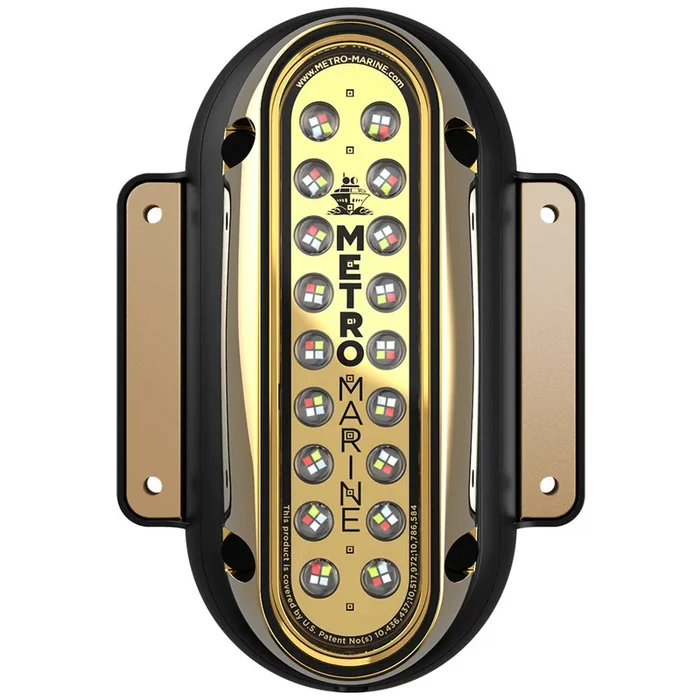 Metro Marine High-Output Vertical Surface Mount Light w/Intelligent Full Spectrum LED’s – RGBW, 90° Beam