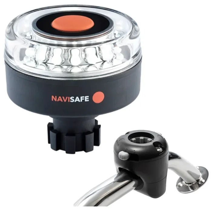 Navisafe Navilight 360 2NM w/Navibolt Base Rail Mount – Black [042KIT]