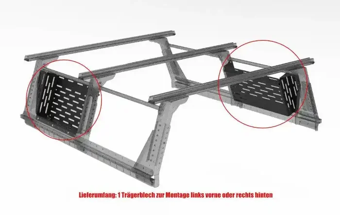 Option Plaque Molle pour Multi-Rack Extensible Extra Cab