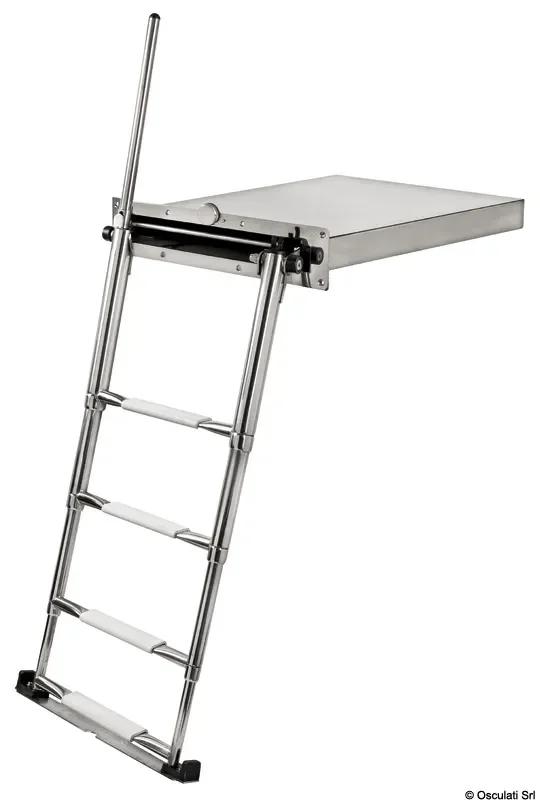 Osculati 49.568.04 – 4 Steps Douglas Marine Portofino Retractable Ladder