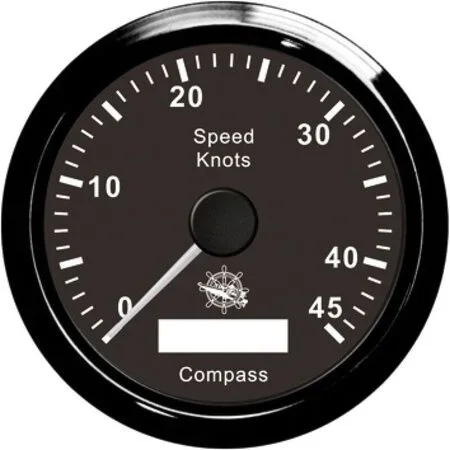 Osculati Black Speedometer w/GPS Compass