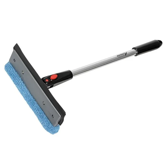 Osculati Microfibre Brush and Squeegee Tool with Foldable Anodized Aluminium Handle for Nautical Cleaning