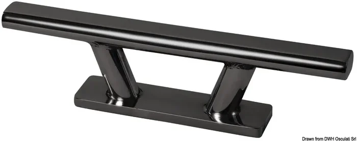 Osculati Nordik Black Line Boat Cleat Mirror-Polished AISI316 150 mm – 40.137.51