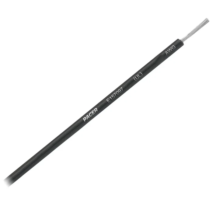 Pacer Black 8 AWG Primary Wire – 25ft