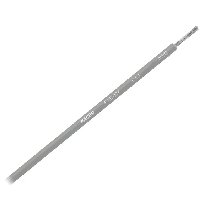 Pacer Grey 14 AWG Primary Wire – 18ft
