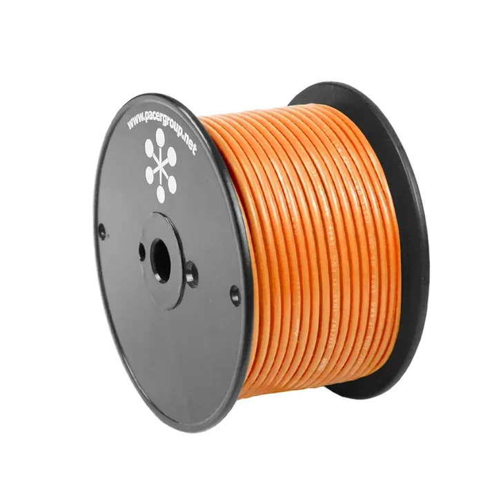Pacer Orange 18 AWG Primary Wire – 100ft