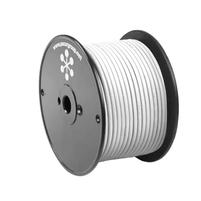 Pacer White 12 AWG Primary Wire – 100ft