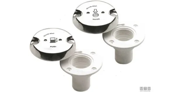 Plastic Fuel Filler with Stainless Cap for 50mm hose