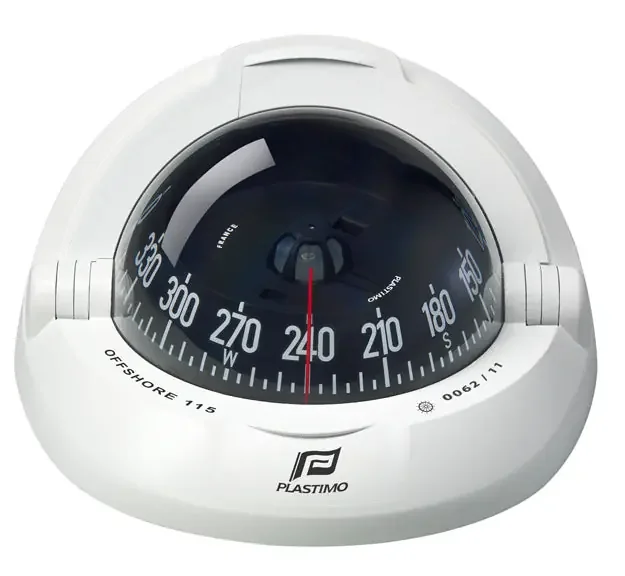 Plastimo Compass Offshore 115 White Flush Black Conical Card