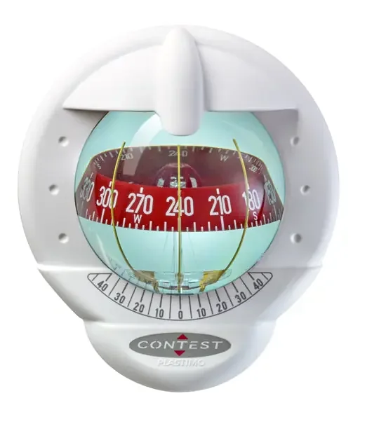 Plastimo Contest 101 Compass White with Red Card Inclined