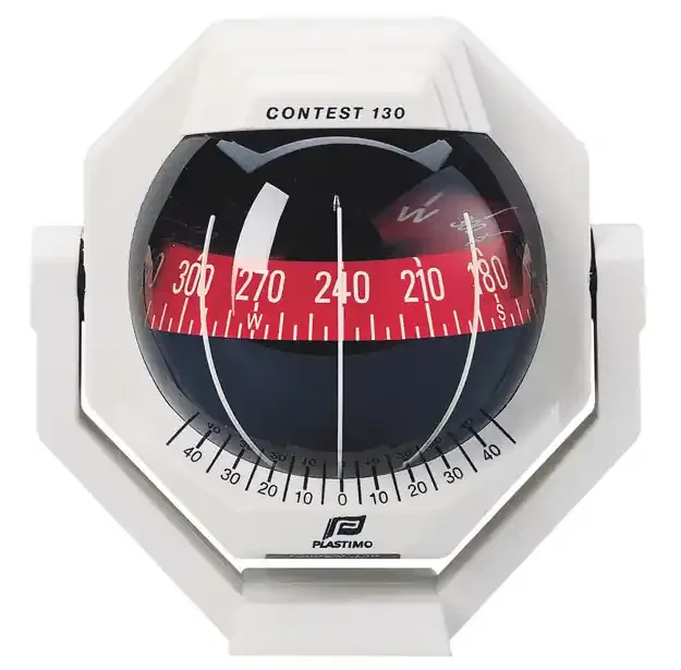 Plastimo Contest 130 Compass White Bracket