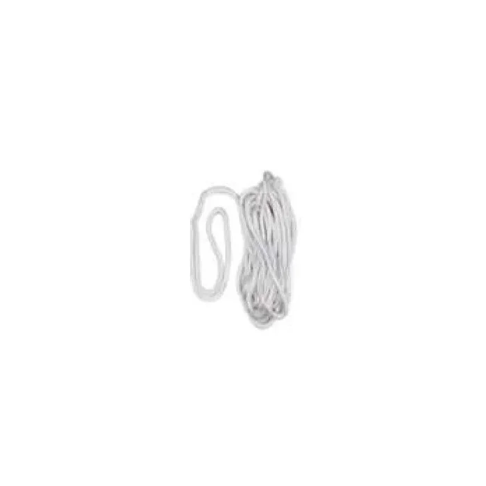 Plastimo Double Braid White Polyester Rope with One End Spliced – Ideal for Sailing and Boating