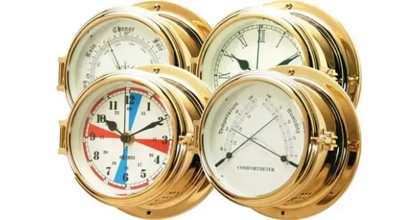 Polished Brass Barometer 150mm