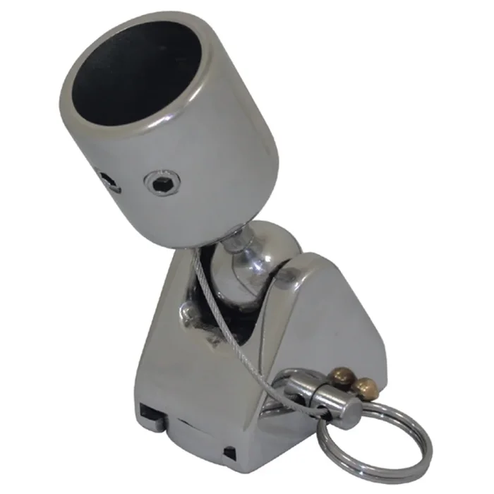Premium Stainless Steel Rail Mount Hood with 30° to 190° Swivel for Boats and Yachts