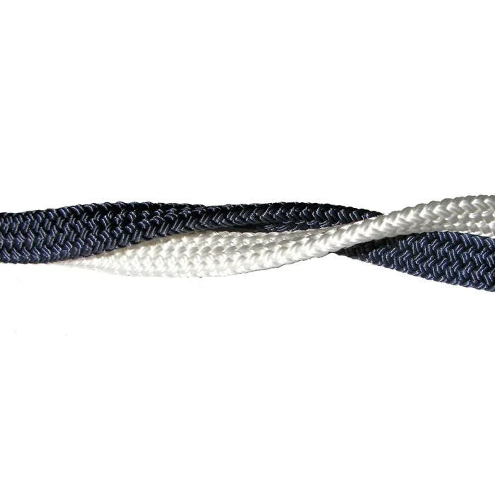 Premium White Flat Braid 10mm – High Tenacity Polyester for Secure Fendering and Easy Splicing, 100m Length